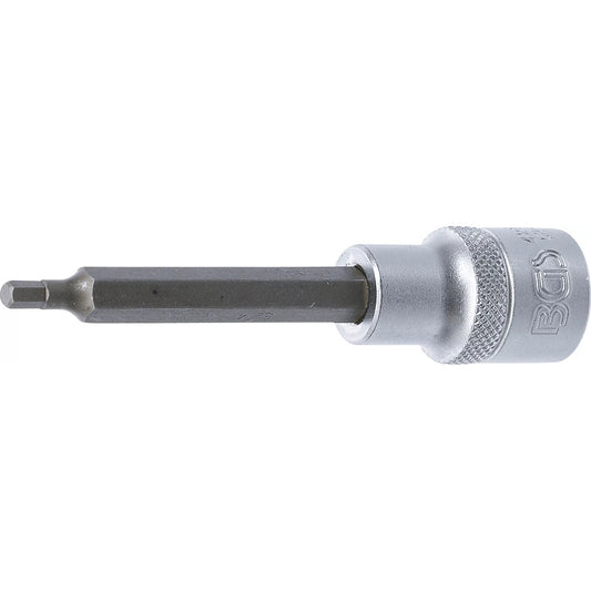 BGS - Bit-Einsatz | Länge 100 mm | Antrieb Innenvierkant 12,5 mm (1/2") | Innensechskant 4 mm - 4259