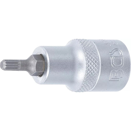 BGS - Bit-Einsatz | Antrieb Innenvierkant 12,5 mm (1/2") | Innenvielzahn (für XZN) M9 - 4349