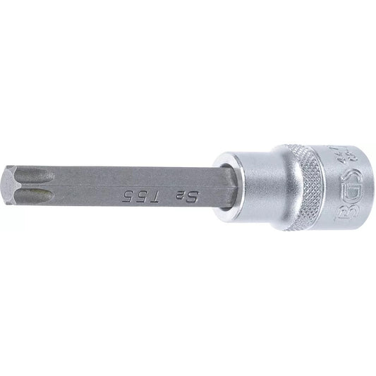 BGS - Bit-Einsatz | Länge 100 mm | Antrieb Innenvierkant 12,5 mm (1/2") | T-Profil (für Torx) T55 - 4475