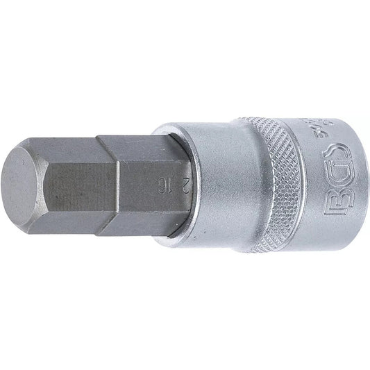 BGS - Bit-Einsatz | Antrieb Innenvierkant 12,5 mm (1/2") | Innensechskant 16 mm - 5052-16
