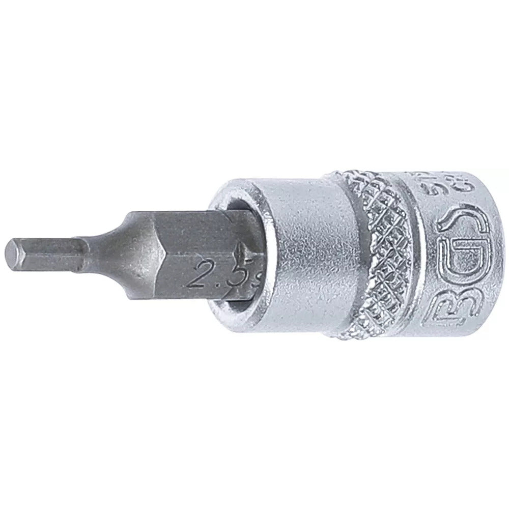 BGS - Bit-Einsatz | Antrieb Innenvierkant 6,3 mm (1/4") | Innensechskant 2,5 mm - 5154