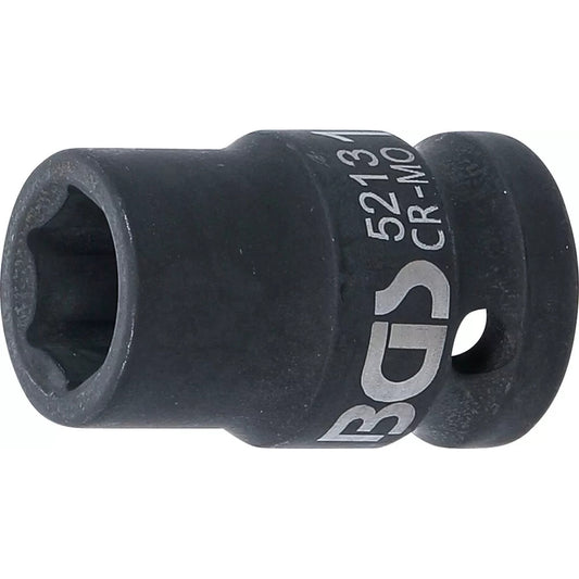 BGS - Kraft-Steckschlüssel-Einsatz Sechskant | Antrieb Innenvierkant 12,5 mm (1/2") | SW 13 mm - 5213