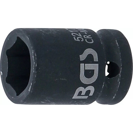 BGS - Kraft-Steckschlüssel-Einsatz Sechskant | Antrieb Innenvierkant 12,5 mm (1/2") | SW 17 mm - 5217