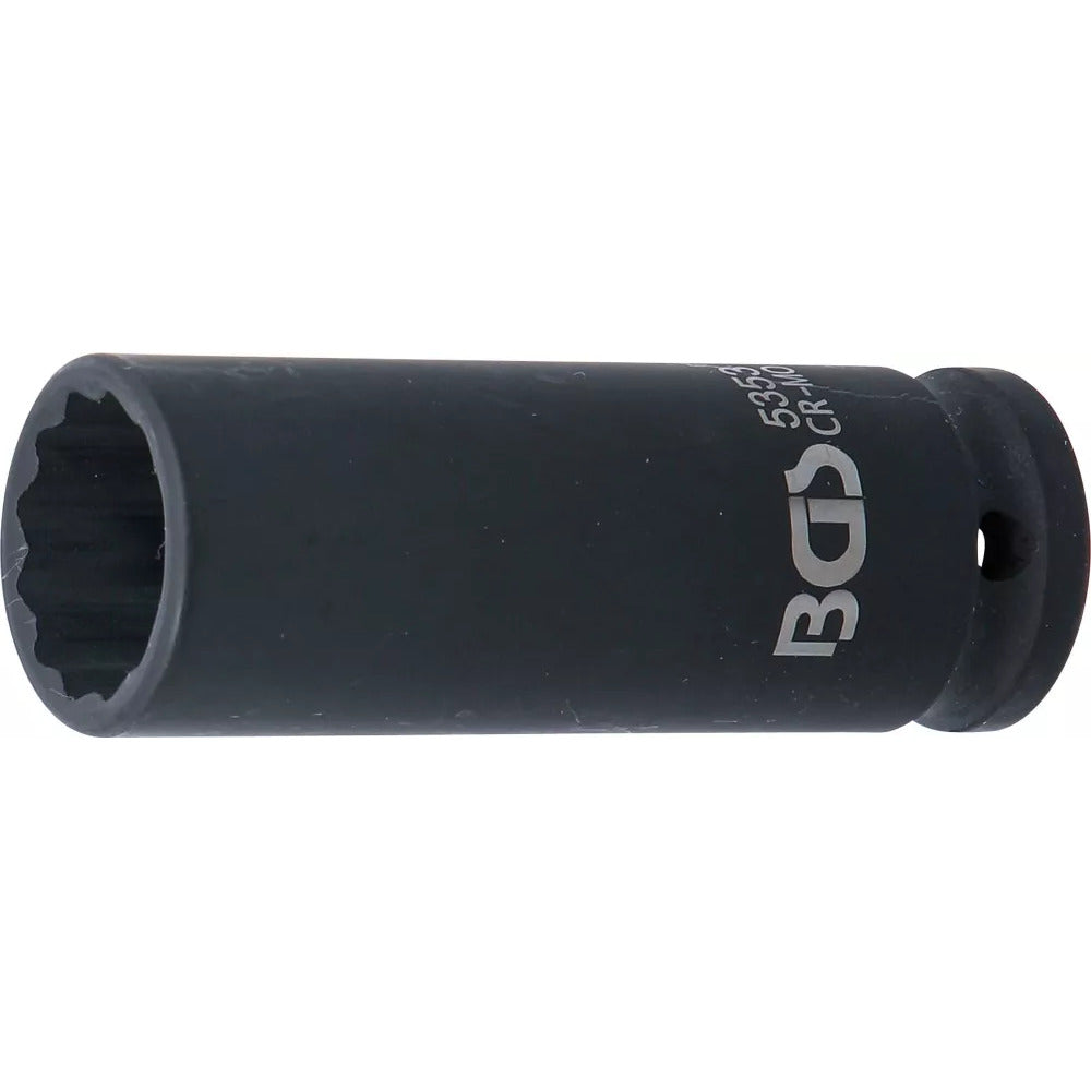 BGS - Kraft-Steckschlüssel-Einsatz Zwölfkant, tief | Antrieb Innenvierkant 12,5 mm (1/2") | SW 21 mm - 5353