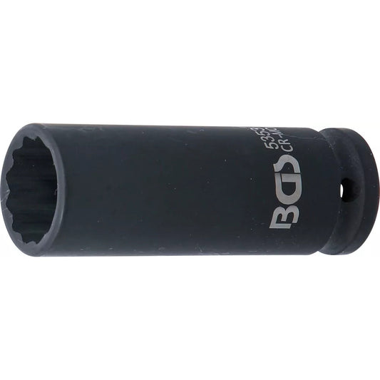 BGS - Kraft-Steckschlüssel-Einsatz Zwölfkant, tief | Antrieb Innenvierkant 12,5 mm (1/2") | SW 21 mm - 5353