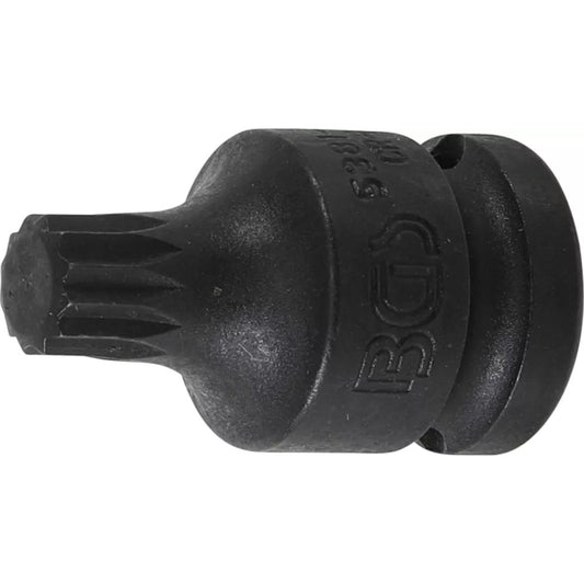 BGS - Kraft-Bit-Einsatz | Länge 43 mm | Antrieb Innenvierkant 12,5 mm (1/2") | Innenvielzahn (für XZN) M12 - 5381-M12