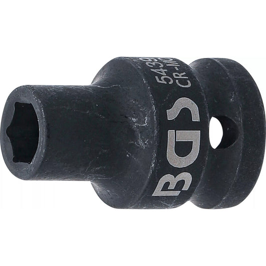 BGS - Kraft-Steckschlüssel-Einsatz Sechskant | Antrieb Innenvierkant 12,5 (1/2") | SW 9 mm - 5439