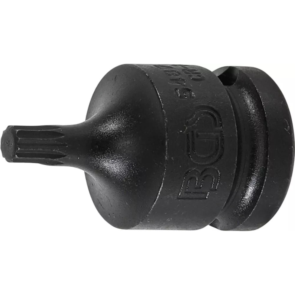 BGS - Kraft-Bit-Einsatz | Länge 43 mm | Antrieb Innenvierkant 12,5 mm (1/2") | Innenvielzahn (für XZN) M6 - 5487-M6