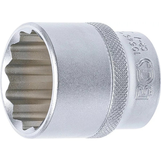 BGS - Steckschlüssel-Einsatz Zwölfkant | Antrieb Innenvierkant 12,5 mm (1/2") | SW 30 mm - 10646
