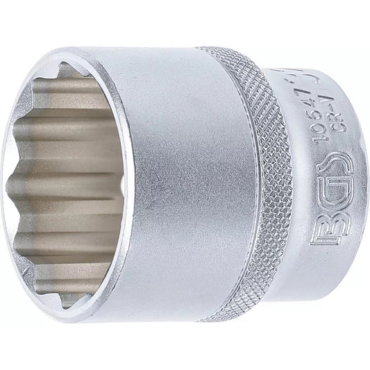 BGS - Steckschlüssel-Einsatz Zwölfkant | Antrieb Innenvierkant 12,5 mm (1/2") | SW 32 mm - 10647
