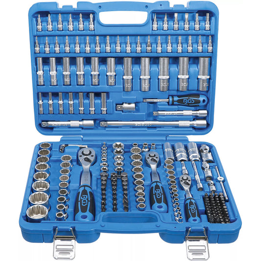 BGS - Steckschlüssel-Satz Zwölfkant | Antrieb 6,3 mm (1/4") / 10 mm (3/8") / 12,5 mm (1/2") | 192-tlg. - 2286
