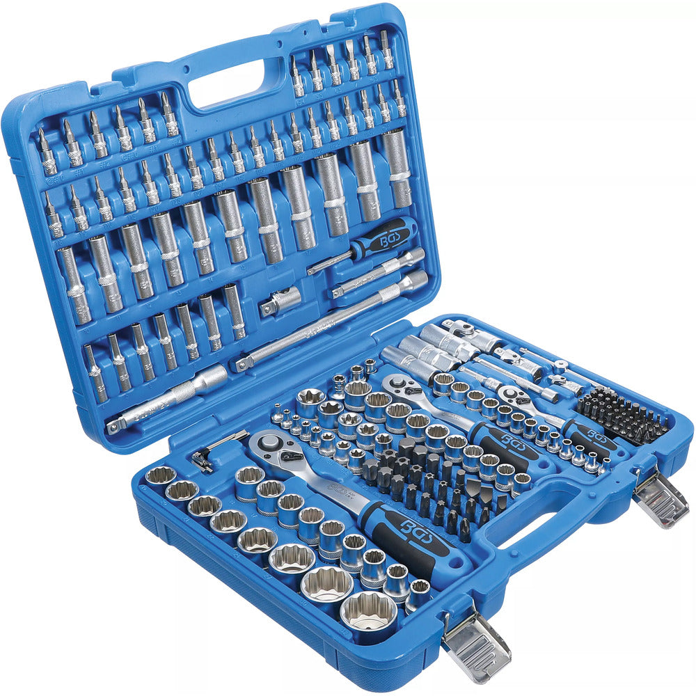 BGS - Steckschlüssel-Satz Zwölfkant | Antrieb 6,3 mm (1/4") / 10 mm (3/8") / 12,5 mm (1/2") | 192-tlg. - 2286