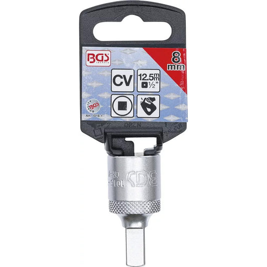 BGS - Öldienstschlüssel | Antrieb Innenvierkant 12,5 mm (1/2") | Abtrieb Innenvierkant | 8 mm - 1016-1