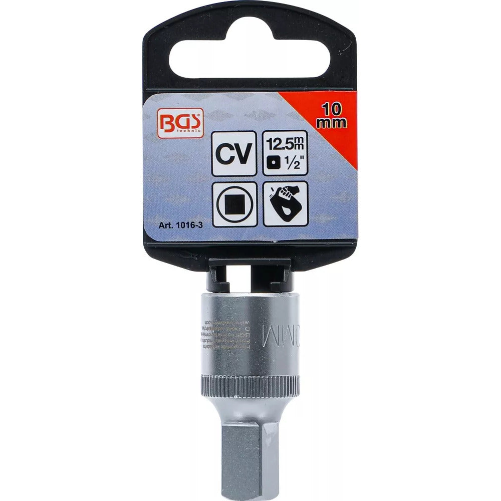 BGS - Öldienstschlüssel | Antrieb Innenvierkant 12,5 mm (1/2") | Abtrieb Innenvierkant | 10 mm - 1016-3
