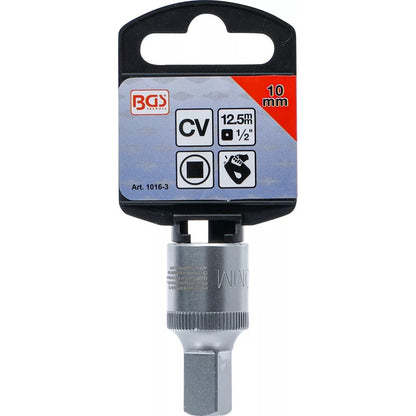 BGS - Öldienstschlüssel | Antrieb Innenvierkant 12,5 mm (1/2") | Abtrieb Innenvierkant | 10 mm - 1016-3
