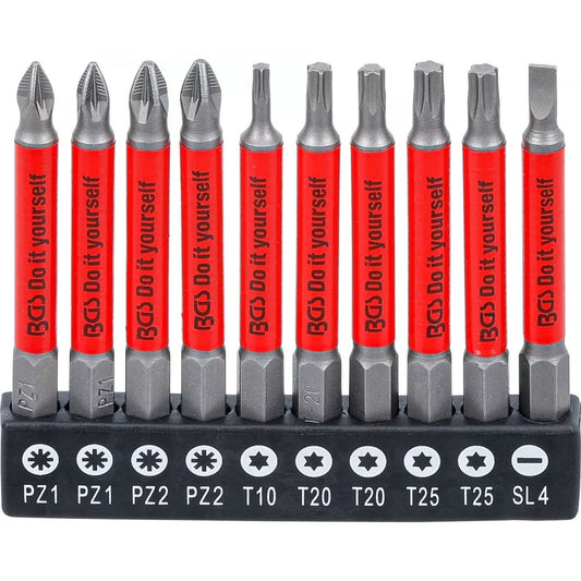 BGS - Antirutsch-Bit-Satz | magnetisch | 70 mm | 10-tlg. - 4831