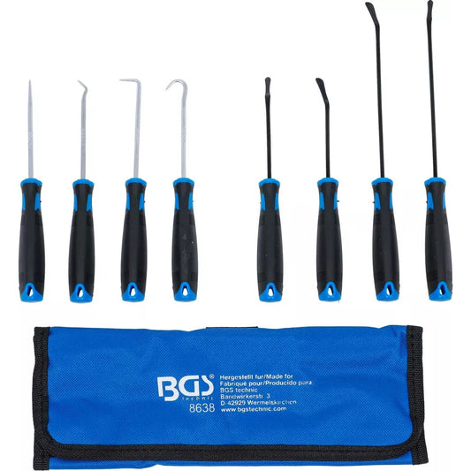 BGS - Haken-Satz mit geraden und abgerundeten Spitzen | 8-tlg. - 8638