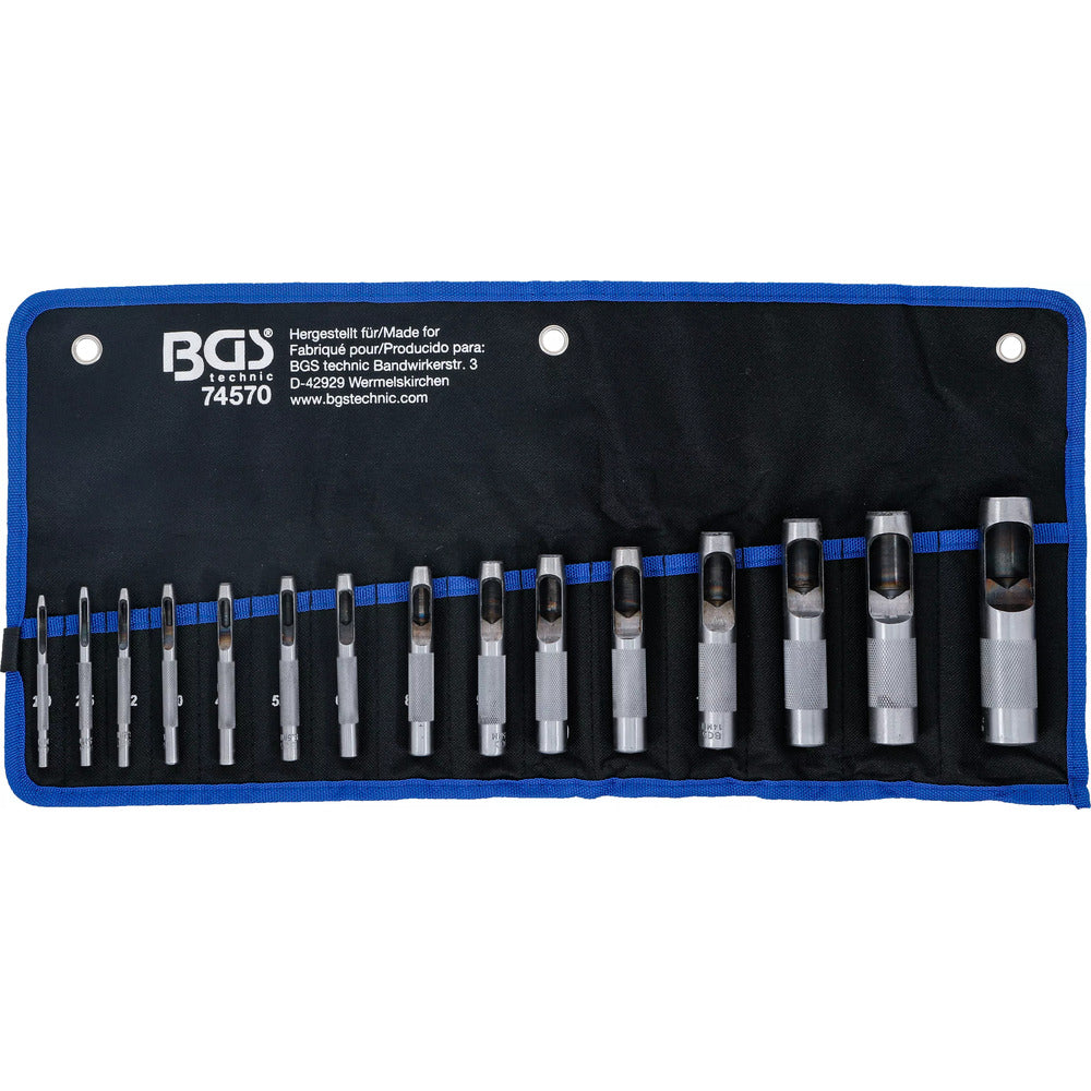BGS - Locheisen-Satz | 2 - 22 mm | 15-tlg. - 74570