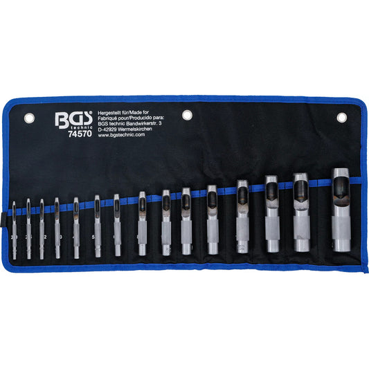 BGS - Locheisen-Satz | 2 - 22 mm | 15-tlg. - 74570